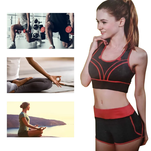 Conjunto Fitness feminino Top + Shorts para Treino