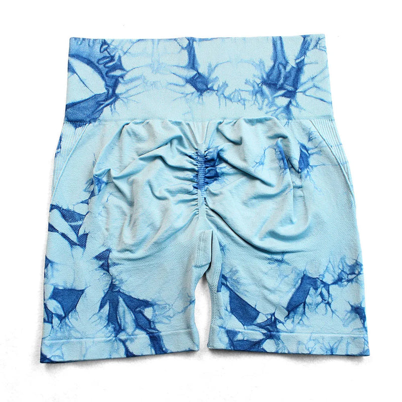 Shorts Fitness feminino modelo Tie Dye